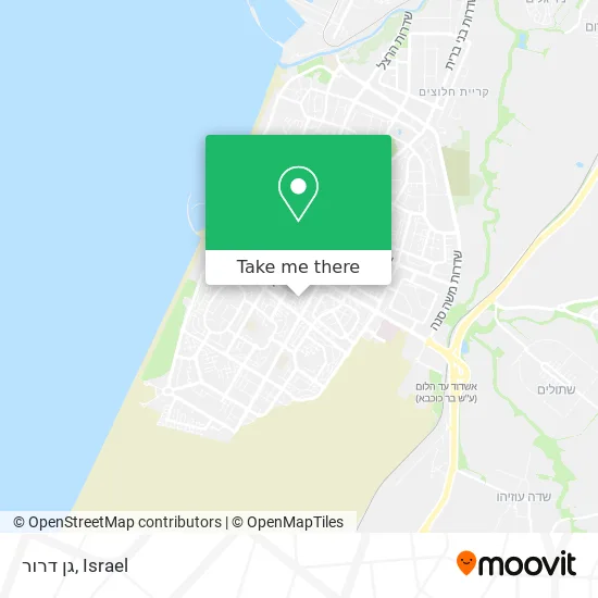 Карта גן דרור