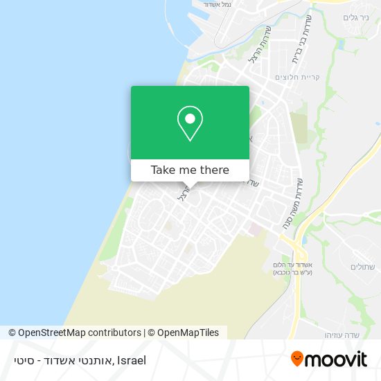 Карта אותנטי אשדוד - סיטי