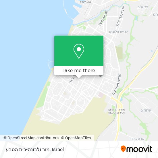 מור ולבונה-בית הטבע map