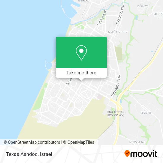 Карта Texas Ashdod