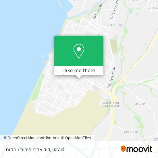 דוד אדרי פירות וירקות map