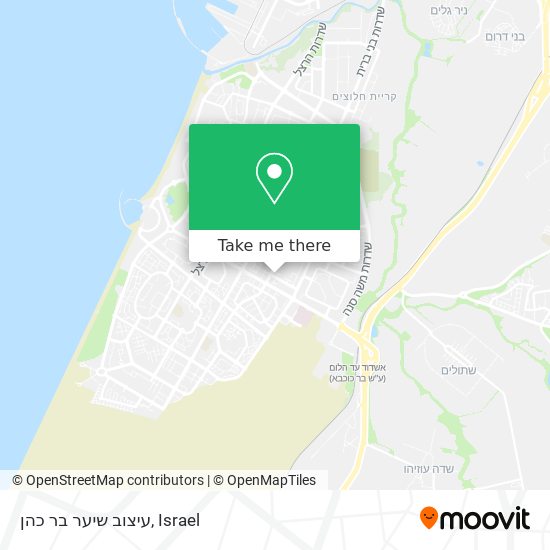 Карта עיצוב שיער בר כהן