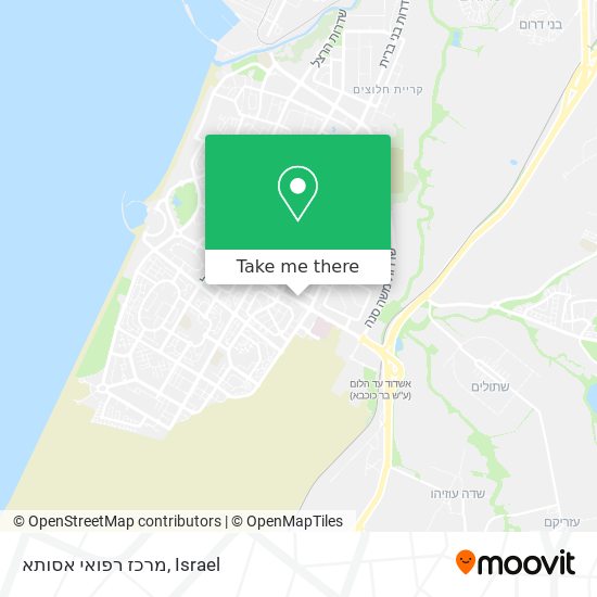 מרכז רפואי אסותא map