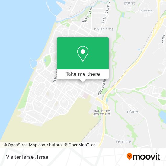 Visiter Israel map