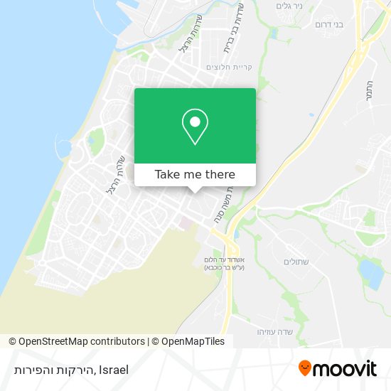 Карта הירקות והפירות