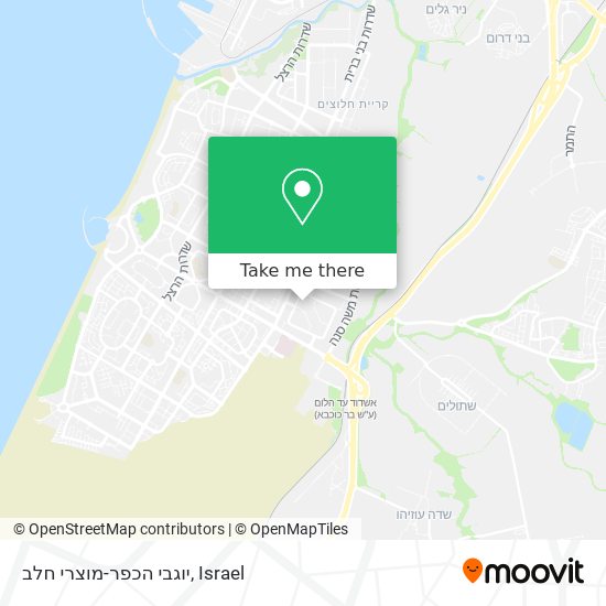 יוגבי הכפר-מוצרי חלב map