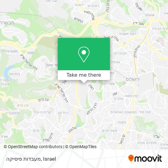 מעבדות פיסיקה map