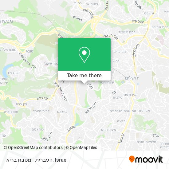 העברית - מטבח בריא map