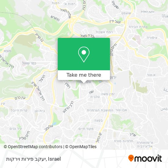 יעקב פירות וירקות map