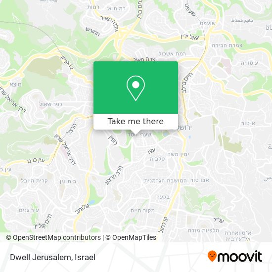 Dwell Jerusalem map