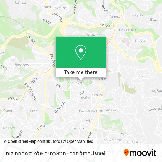 חתול הבר - חמארה ירושלמית מהחתולות map