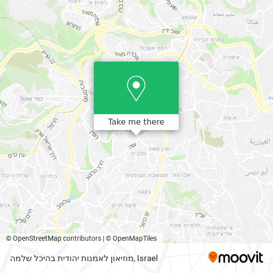 מוזיאון לאמנות יהודית בהיכל שלמה map