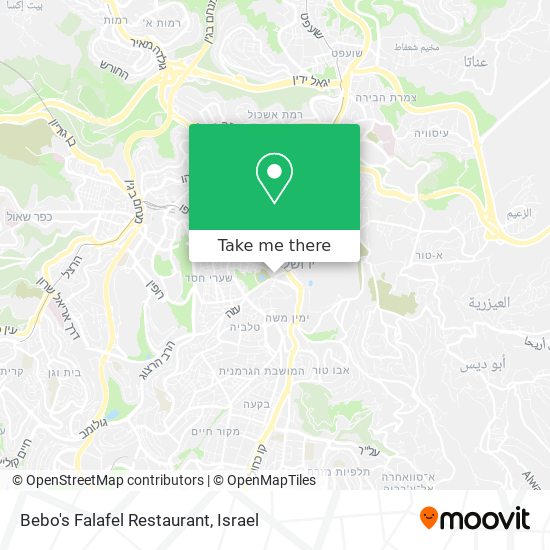 Bebo's Falafel Restaurant map
