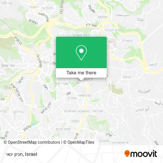 Карта חניון ינאי