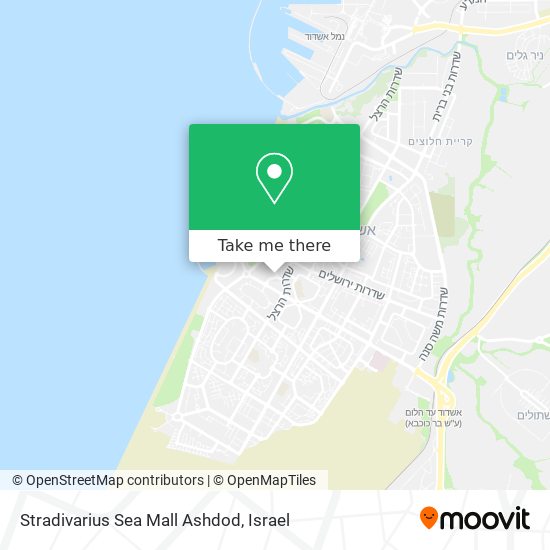 Карта Stradivarius Sea Mall Ashdod