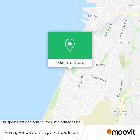 אסנת - הקליניקה לאסתטיקה ויופי map