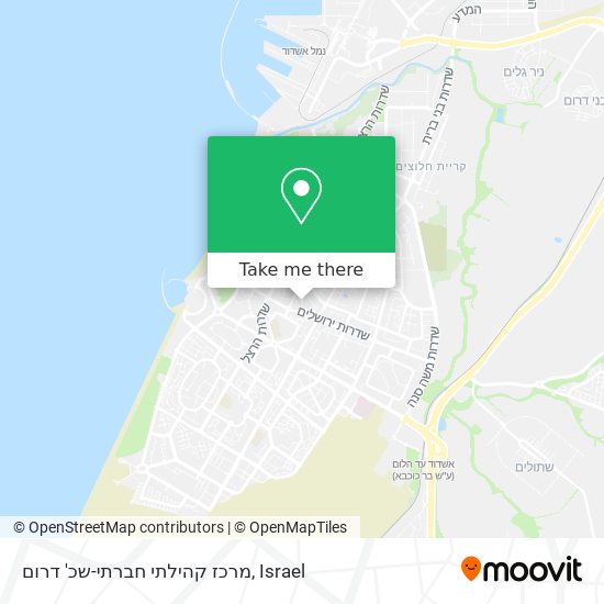 מרכז קהילתי חברתי-שכ' דרום map