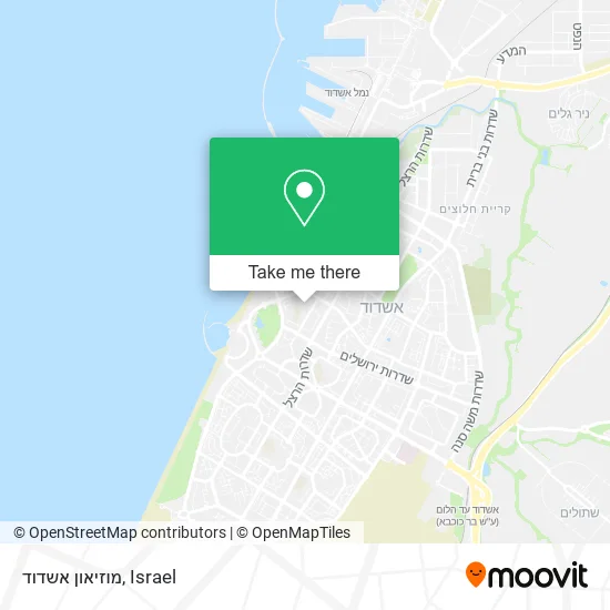 Карта מוזיאון אשדוד