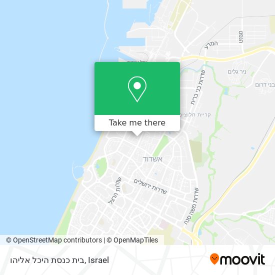 Карта בית כנסת היכל אליהו