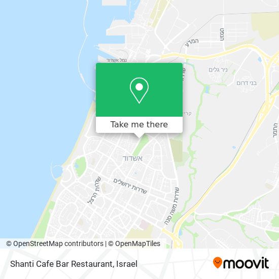 Карта Shanti Cafe Bar Restaurant