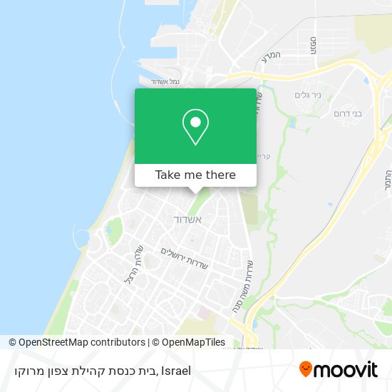 Карта בית כנסת קהילת צפון מרוקו