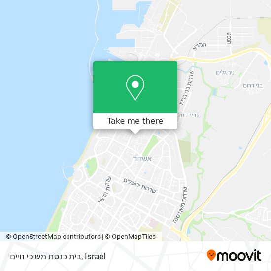 בית כנסת משיכי חיים map