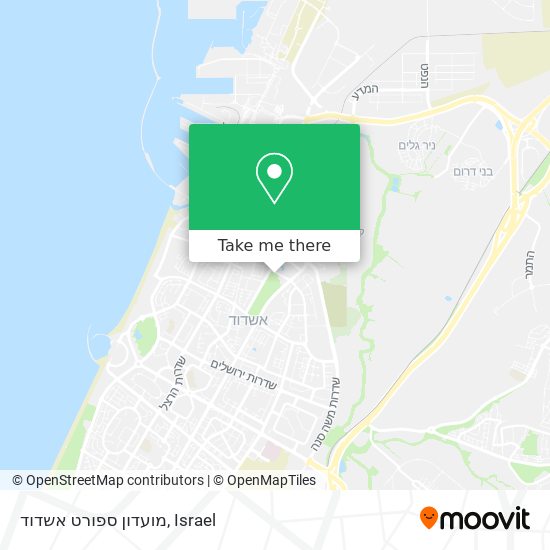 מועדון ספורט אשדוד map