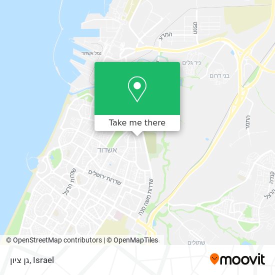 גן ציון map