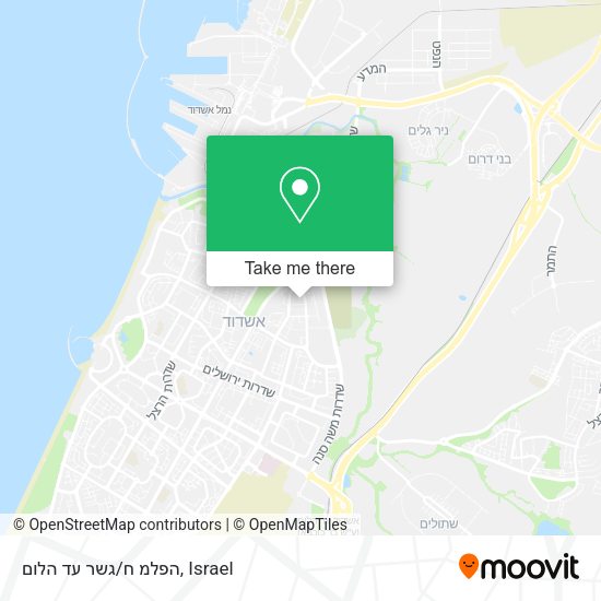 הפלמ ח/גשר עד הלום map