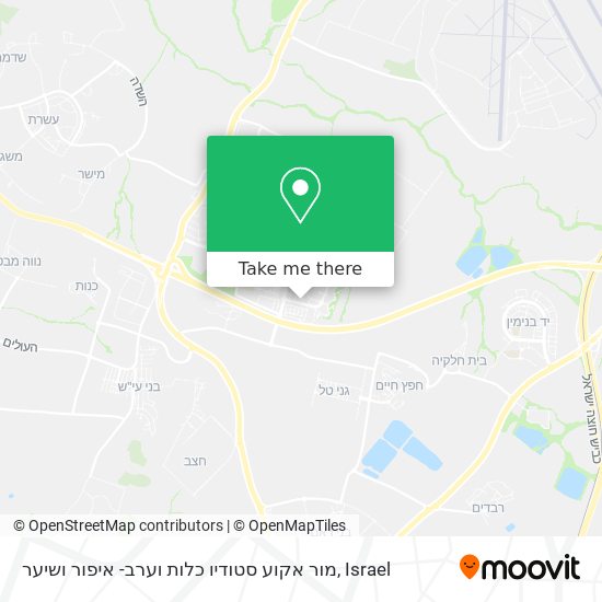 Карта מור אקוע סטודיו כלות וערב- איפור ושיער