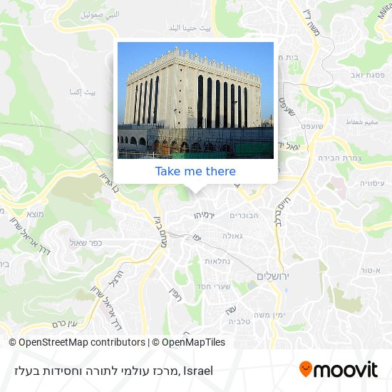 מרכז עולמי לתורה וחסידות בעלז map