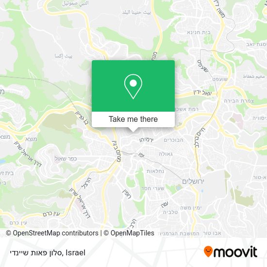 סלון פאות שיינדי map