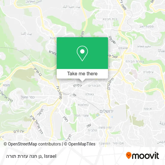 Карта גן חנה עזרת תורה