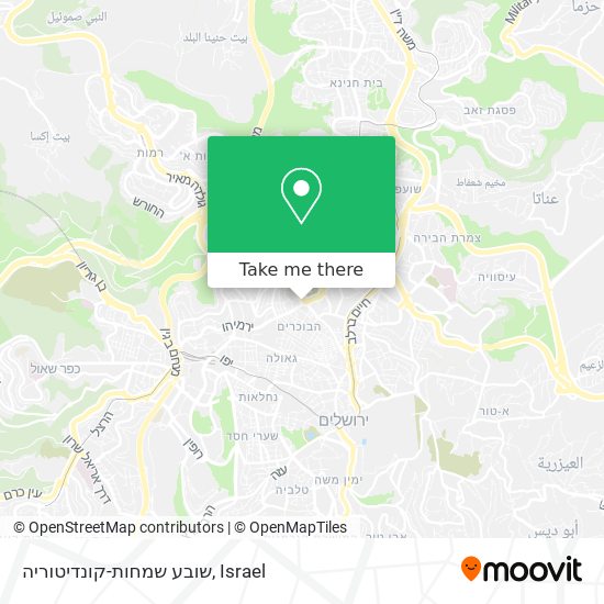 שובע שמחות-קונדיטוריה map