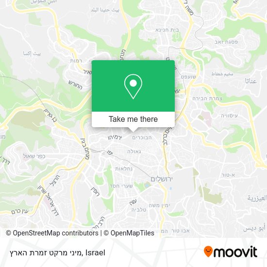 מיני מרקט זמרת הארץ map