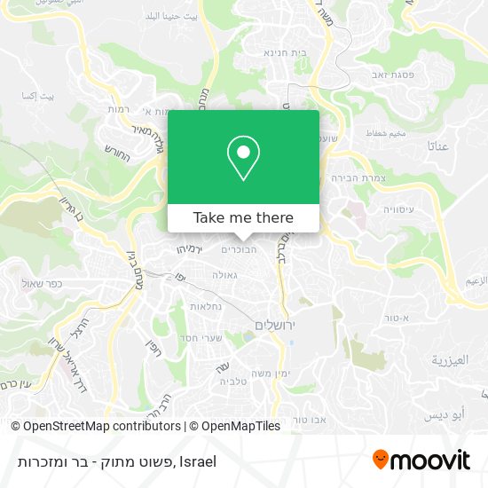 פשוט מתוק - בר ומזכרות map