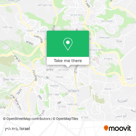 בית היין map