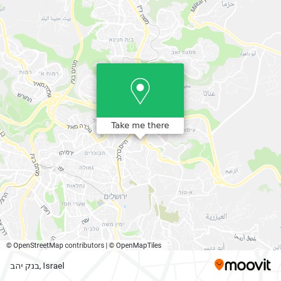 בנק יהב map