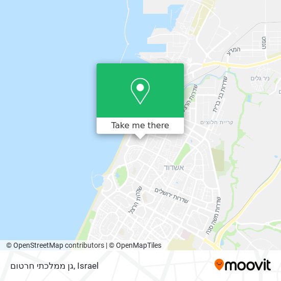 גן ממלכתי חרטום map