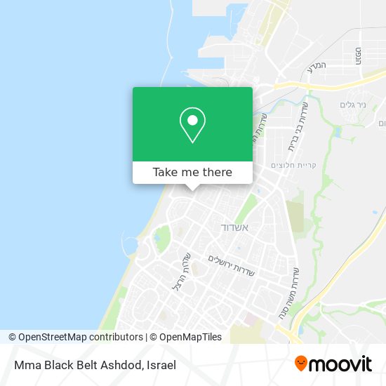 Mma Black Belt Ashdod map