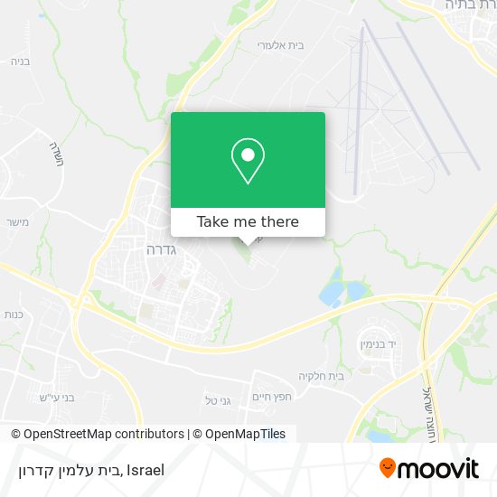 בית עלמין קדרון map