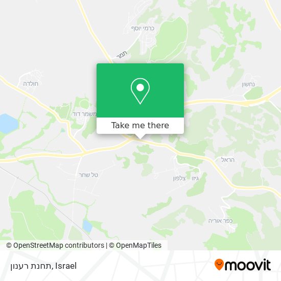 תחנת רענון map