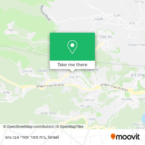 בית ספר יסודי אבו גוש map