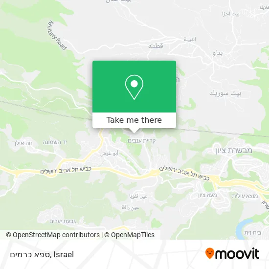 Карта ספא כרמים