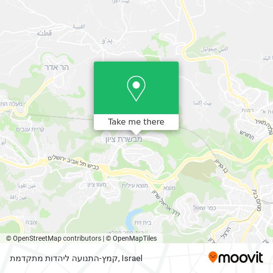 קמץ-התנועה ליהדות מתקדמת map