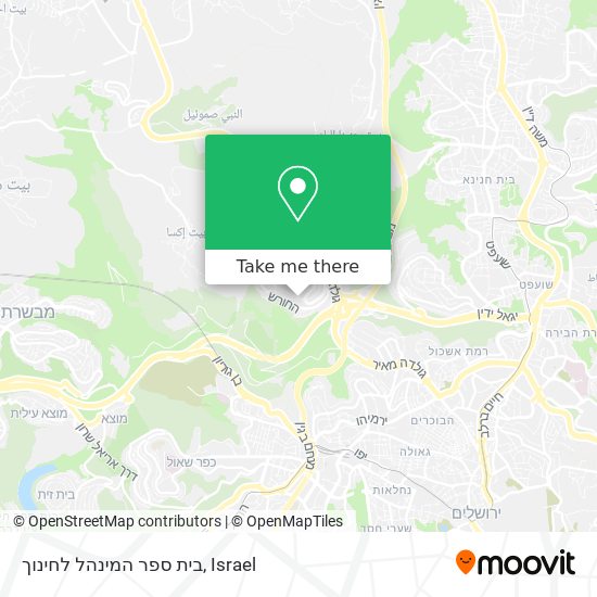 בית ספר המינהל לחינוך map