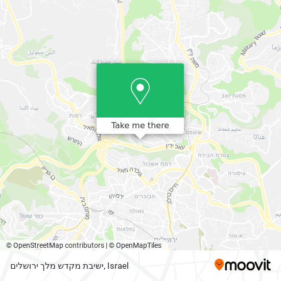 ישיבת מקדש מלך ירושלים map