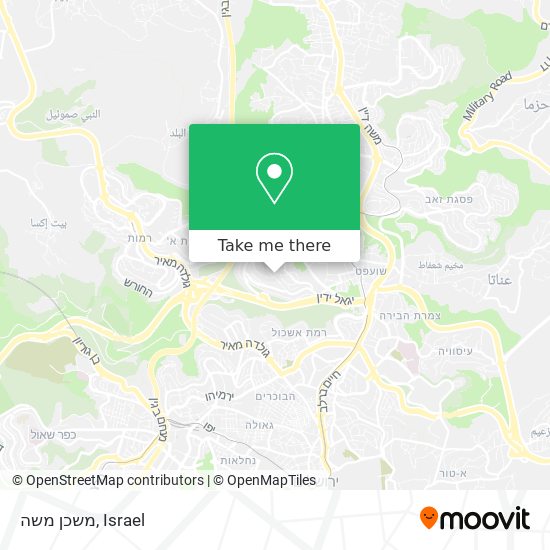משכן משה map