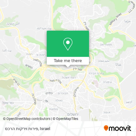 פירות וירקות הרכס map