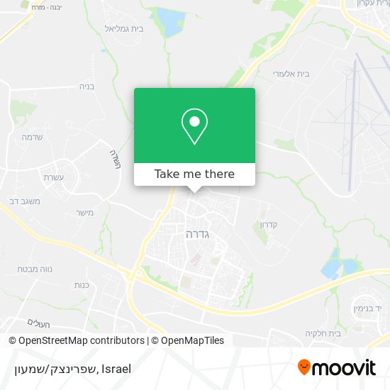 שפרינצק/שמעון map